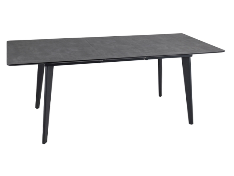 STÓŁ RENE SZARY EFEKT MARMURU/CZARNY 160(200)X90 DIOMMI-80-3865
