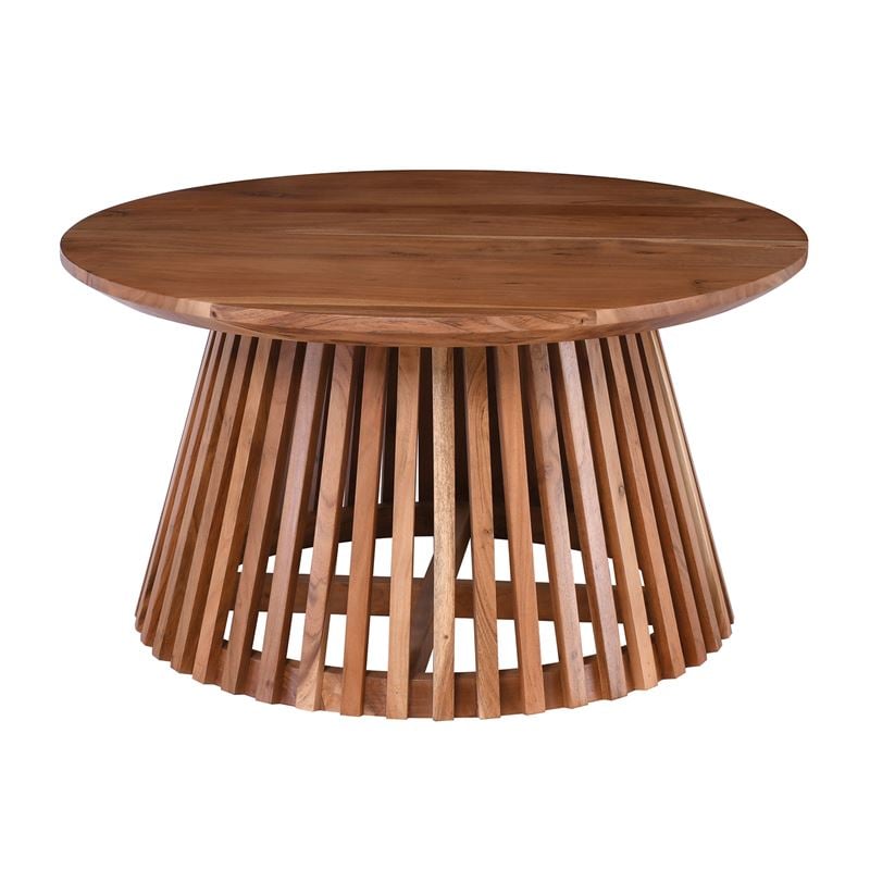 WOODWELL ΕΑ728RIM Τραπέζι Σαλονιού, Ξύλο Ακακία Φυσικό Φ80cm H.43cm ΕΑ728 WOODWELL ΕΑ728RIM Τραπέζι Σαλονιού, Ξύλο Ακακία Φυσικό Φ80cm H.43cm ΕΑ728