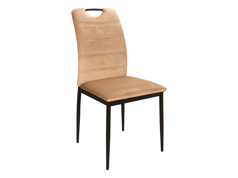 RIP VELVET CHAIR BLACK FRAME / BEIGE BLUVEL 28 DIOMMI RIPVCBE DIOMMI-80-2472 RIP VELVET CHAIR BLACK FRAME / BEIGE BLUVEL 28 DIOMMI RIPVCBE DIOMMI-80-2472
