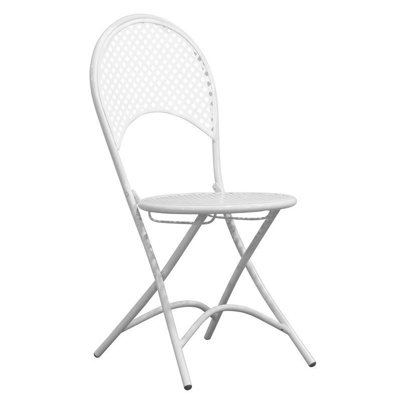WOODWELL Ε5146,1RONDO Καρέκλα Πτυσσόμενη, Μέταλλο Mesh Βαφή Άσπρο 42x54x85cm Ε5146,1 WOODWELL Ε5146,1RONDO Καρέκλα Πτυσσόμενη, Μέταλλο Mesh Βαφή Άσπρο 42x54x85cm Ε5146,1