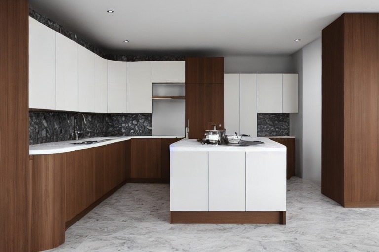 Intrahome Σύνθεση Έπιπλο Κουζίνας χρώματος Κρεμ & Ξύλο σχεδίου Σχήμα U  με blum μεντεσεδες και συρτάρια 10  ΜΕΤΡΑ ΤΡΕΧΟΝ intra16013469690