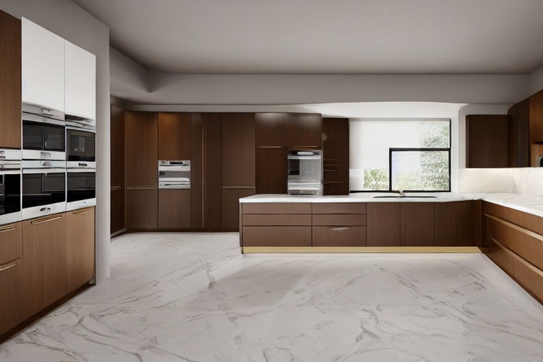 Intrahome Σύνθεση Έπιπλο Κουζίνας χρώματος Χρυσό σχεδίου Διάδρομος  με blum μεντεσεδες και συρτάρια 10  ΜΕΤΡΑ ΤΡΕΧΟΝ intra266656366114