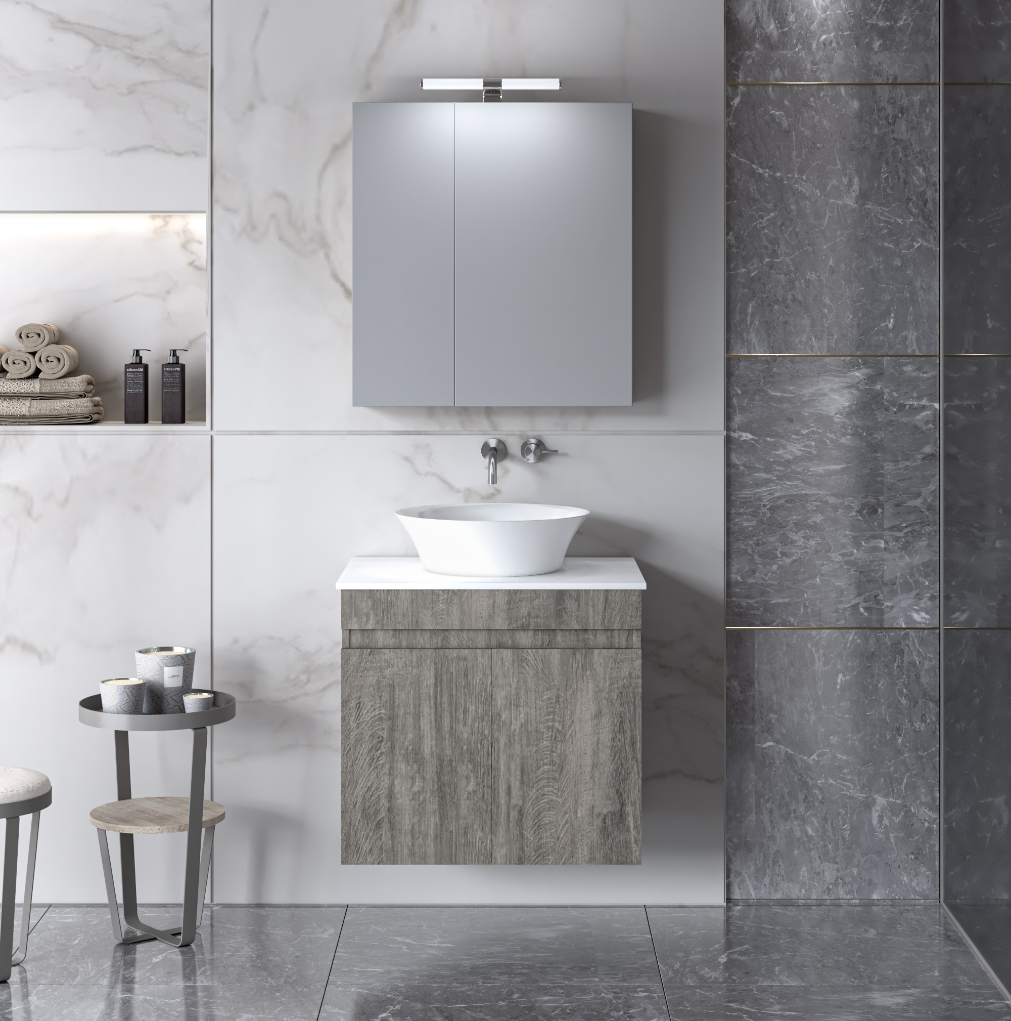 ΣΕΤ ΕΠΙΠΛΟΥ OMEGA TOP 60cm χρ.BERLIN 9SOMT060BE