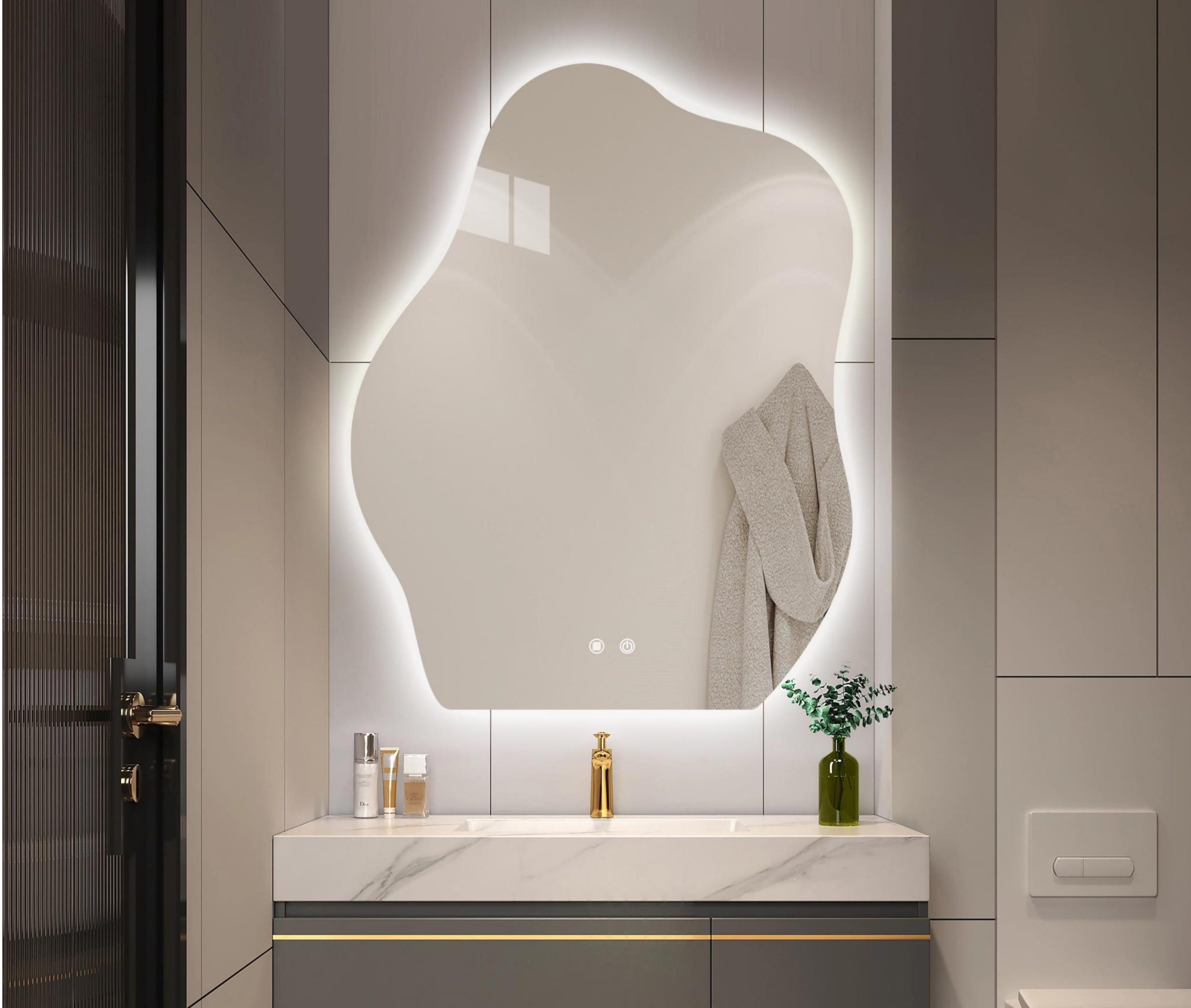 Καθρέφτης LED S-03 70x80cm κωδ. 0762-S-03