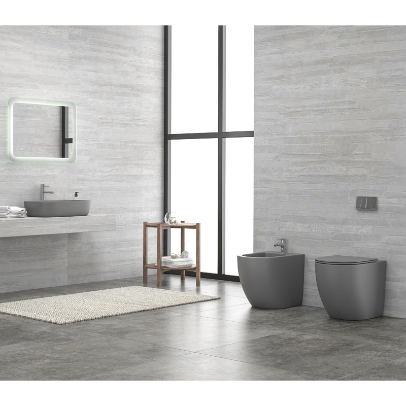 KARAG  MILOS Κάλυμμα λεκάνης δαπέδου MILOS γκρι ματ KARAG KARAG-5206836067940