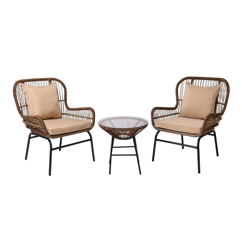 WOODWELL Ε243,SSALSA MAX Set Κήπου – Βεράντας Μέταλλο Βαφή Μαύρο, Wicker Φυσικό: Τραπεζάκι+2 Πολυθρόνες TableΦ50×49 Armchair64x69x89cm Ε243,S WOODWELL Ε243,SSALSA MAX Set Κήπου – Βεράντας Μέταλλο Βαφή Μαύρο, Wicker Φυσικό: Τραπεζάκι+2 Πολυθρόνες TableΦ50×49 Armchair64x69x89cm Ε243,S