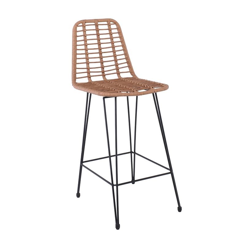 WOODWELL Ε252,1SALSA Σκαμπό BAR-Pro με Πλάτη, Μέταλλο Βαφή Μαύρο, Wicker Φυσικό 45x55x75/113cm Ε252,1 WOODWELL Ε252,1SALSA Σκαμπό BAR-Pro με Πλάτη, Μέταλλο Βαφή Μαύρο, Wicker Φυσικό 45x55x75/113cm Ε252,1