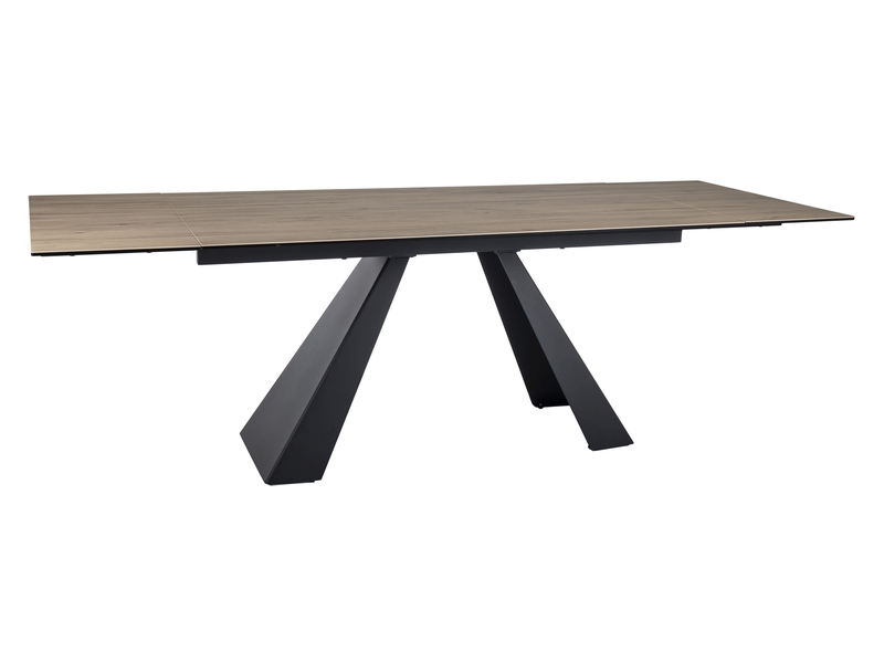 STÓŁ SALVADORE CERAMIC JASNY BRĄZ SABBIA / CZARNY MAT (160-240)X90 DIOMMI-80-3898 STÓŁ SALVADORE CERAMIC JASNY BRĄZ SABBIA / CZARNY MAT (160-240)X90 DIOMMI-80-3898