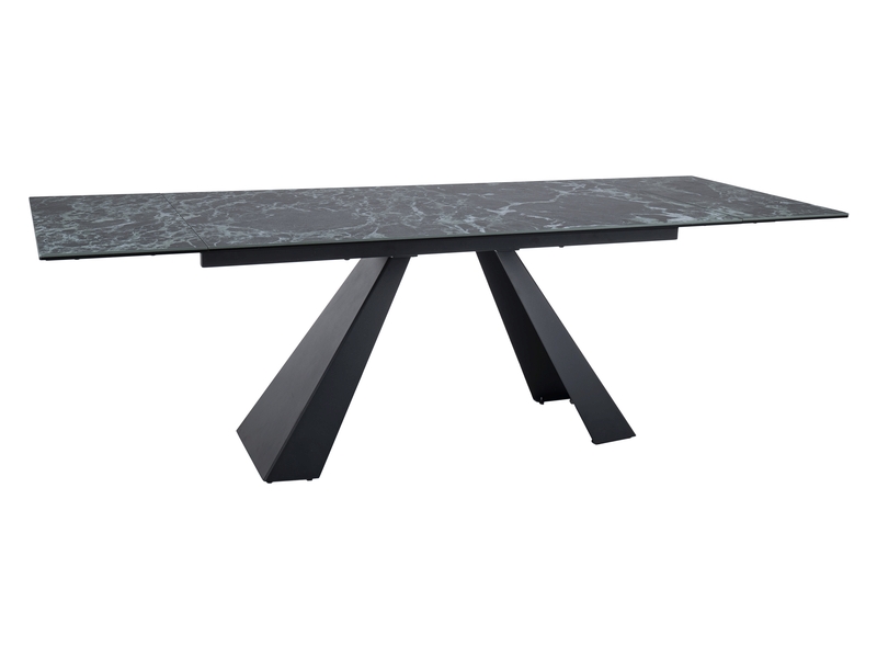 STÓŁ SALVADORE CERAMIC MORSKI VERDE ALPI/ CZARNY MAT (160-240)X90 DIOMMI-80-3796 STÓŁ SALVADORE CERAMIC MORSKI VERDE ALPI/ CZARNY MAT (160-240)X90 DIOMMI-80-3796