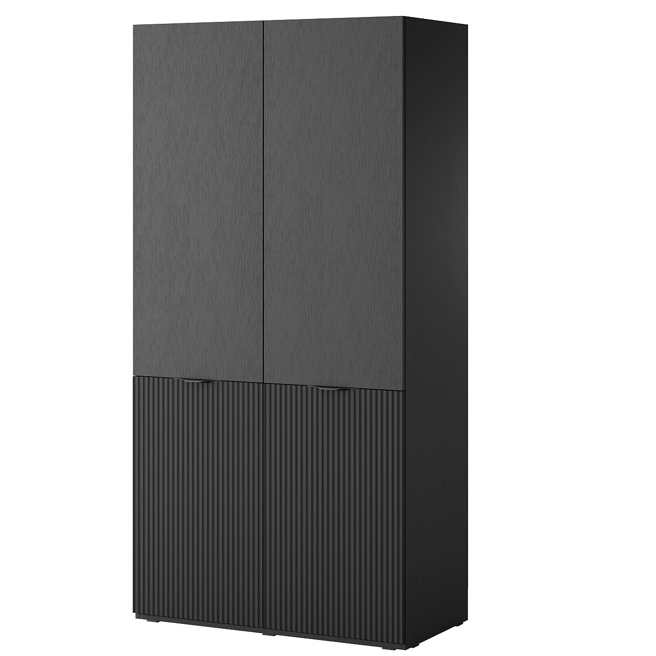 Ντουλάπα Sandbox ανθρακί 101x200x51cm