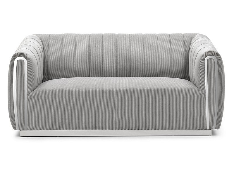 SANTORINI 2 SOFA GRAY TAP.198 / SILVER DIOMMI SANTORINI2SSZ DIOMMI-80-2483
