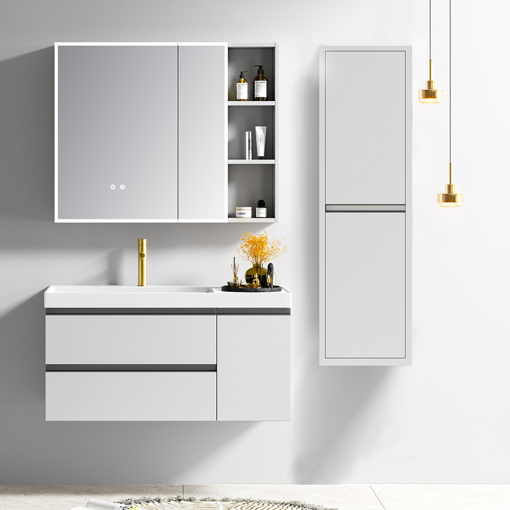 Σετ Επίπλου SARON 100cm Κόντρα Πλακέ Θαλάσσης (Plywood) χρ.LIGHT GREY 9SSAR100LGR