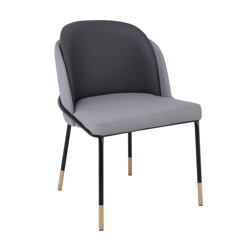 WOODWELL ΕΜ177,2SELECT Καρέκλα Τραπεζαρίας- Κουζίνας, Μέταλλο Βαφή Μαύρο, Pu Ανοιχτό-Σκούρο Γκρι 56x54x78cm ΕΜ177,2 WOODWELL ΕΜ177,2SELECT Καρέκλα Τραπεζαρίας- Κουζίνας, Μέταλλο Βαφή Μαύρο, Pu Ανοιχτό-Σκούρο Γκρι 56x54x78cm ΕΜ177,2