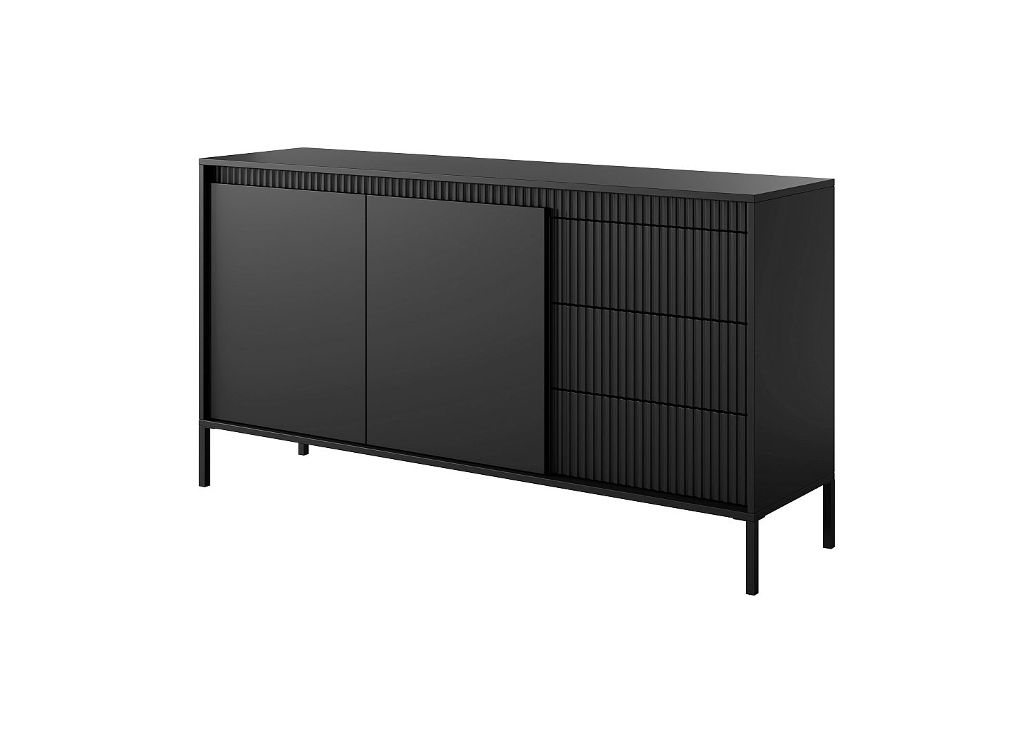 Lh-homefurniture Μπουφές με συρτάρια Senso Ανθρακί 153x81x40cm L_SNS_21s_cz Lh-homefurniture Μπουφές με συρτάρια Senso Ανθρακί 153x81x40cm L_SNS_21s_cz
