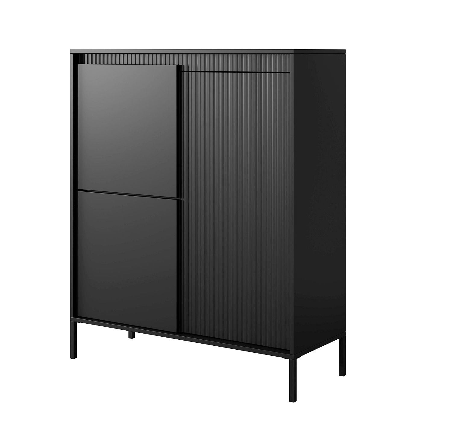 Lh-homefurniture Μπουφές Senso Ανθρακί 104x124x40cm L_SNS_24_cz Lh-homefurniture Μπουφές Senso Ανθρακί 104x124x40cm L_SNS_24_cz