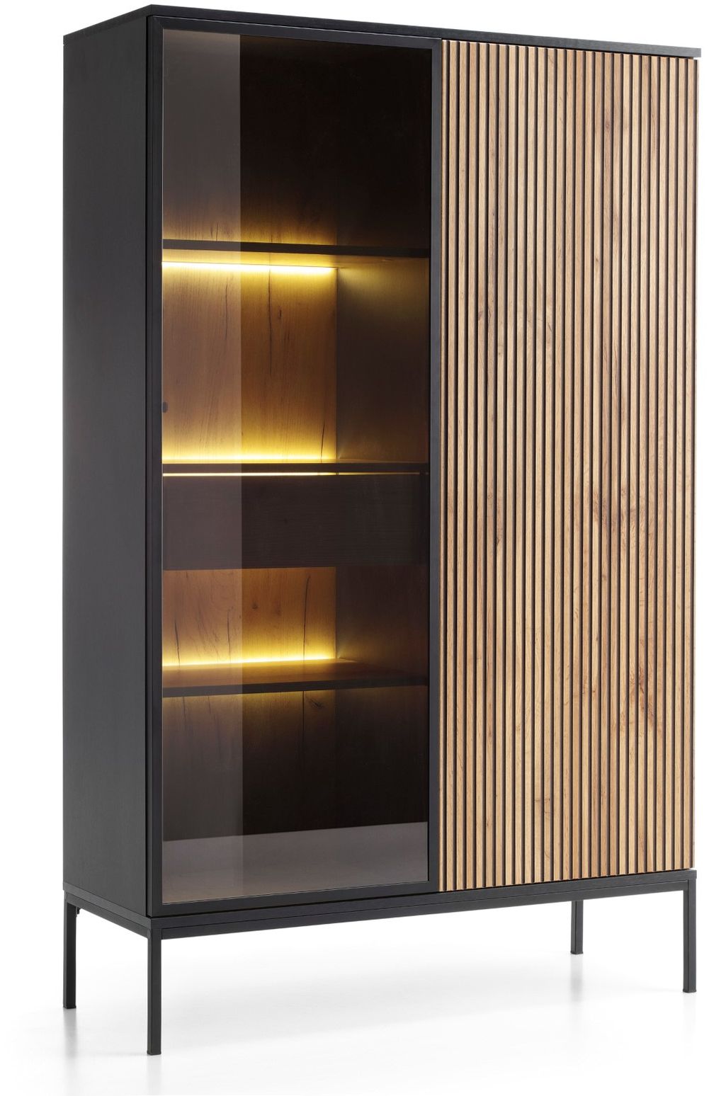 Lh-homefurniture Βιτρίνα Sento ανθρακί 104x39x166cm P_sento_BV Lh-homefurniture Βιτρίνα Sento ανθρακί 104x39x166cm P_sento_BV