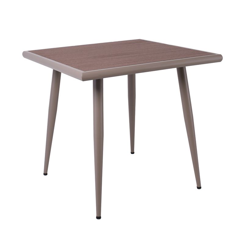 WOODWELL Ε6891,1SERRANO Τραπέζι Κήπου-Βεράντας Μέταλλο Βαφή Sand Beige, Polywood Καρυδί 130x70x75cm Ε6891,1 WOODWELL Ε6891,1SERRANO Τραπέζι Κήπου-Βεράντας Μέταλλο Βαφή Sand Beige, Polywood Καρυδί 130x70x75cm Ε6891,1
