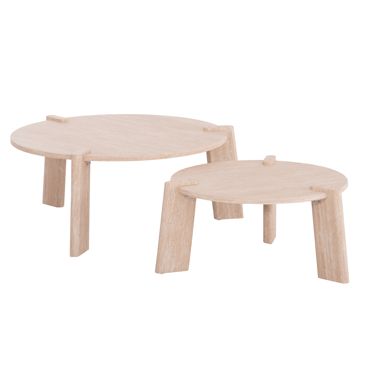 Intrahome ΣΕΤ 2ΤΜΧ ΤΡΑΠΕΖΙΑ ΣΑΛΟΝΙΟΥ EQUIL .01 NELSPRUICASABLANCALTCASABLANCAI ΜΕ ΜΕΛΑΜΙΝΗ-ΦΥΣΙΚΟ 66x66εκ + 87x87εκ intraho-1646715