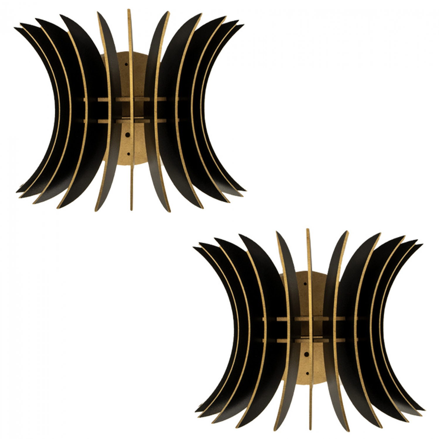 Intrahome ΣΕΤ ΑΠΛΙΚΕΣ ΤΟΙΧΟΥ 2ΤΜΧ ΞΥΛΙΝΕΣ ΑΠΟ NELSPRUICASABLANCALTCASABLANCAI ΜΑΥΡΟ .03 19,5x16,5x19,5Υ εκ. intraho-6238897