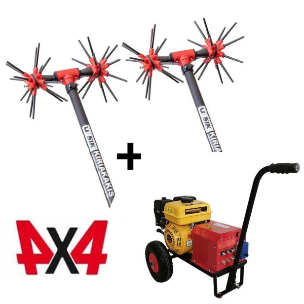 ΣΕΤ Δυναμό Interpower 6,5 Hp Με 2 Βέργες Αχινό SIK32 - 4X4 Carbon KIDO-
090/282