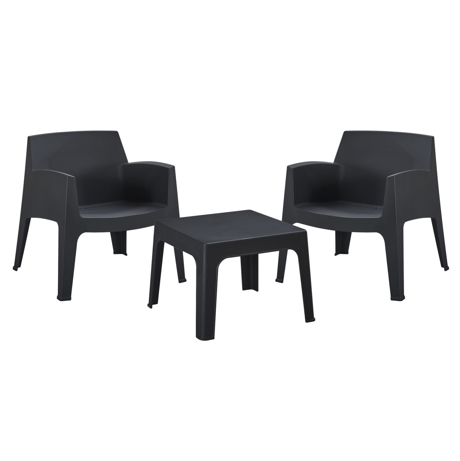 ΣΕΤ LOUNGE 3ΤΜΧ SLEEK HM21274.02 ΜΑΥΡΟ ΠΟΛΥΠΡΟΠΥΛΕΝΙΟ
