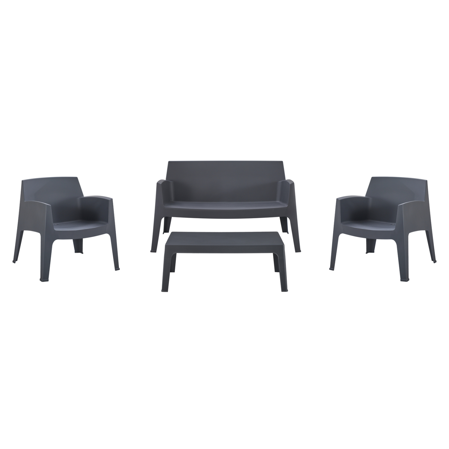 ΣΕΤ LOUNGE 4ΤΜΧ SLEEK HM21275.10 ΓΚΡΙ ΠΟΛΥΠΡΟΠΥΛΕΝΙΟ