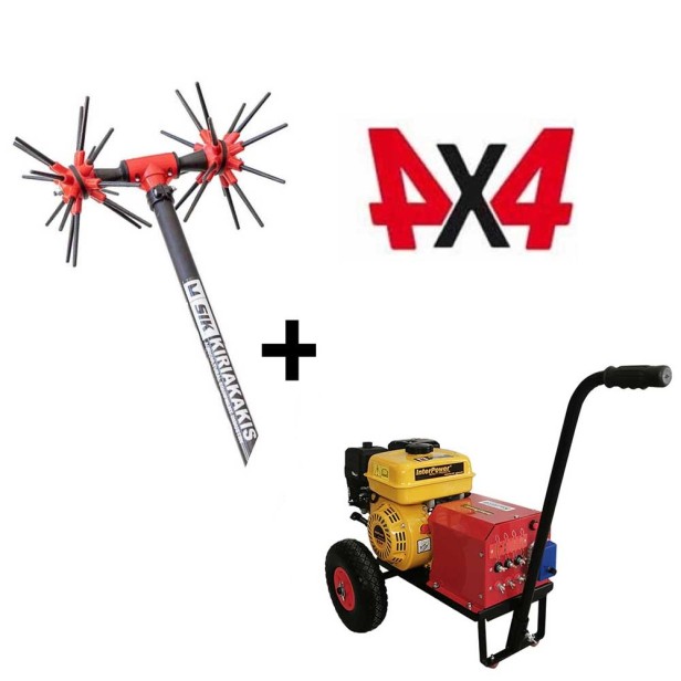 ΣΕΤ Δυναμό Interpower 6,5 Hp Με Βέργα Αχινό SIK32 - 4X4 Carbon KIDO-
090/281