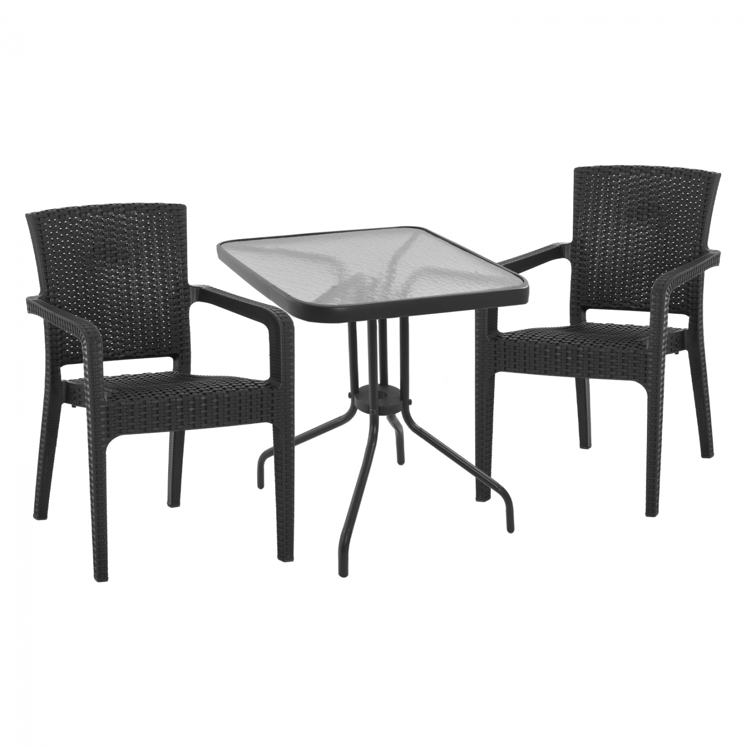 Intrahome ΣΕΤ ΤΡΑΠΕΖΑΡΙΑΣ 3ΤΜΧ ΤΡΑΠΕΖΙ 60Χ60 & ΠΟΛΥΘΡΟΝΑ ΑΛΟΥΜΙΝΙΟΥ NELSPRUICASABLANCALTCASABLANCAI ΓΚΡΙ intraho-0007546