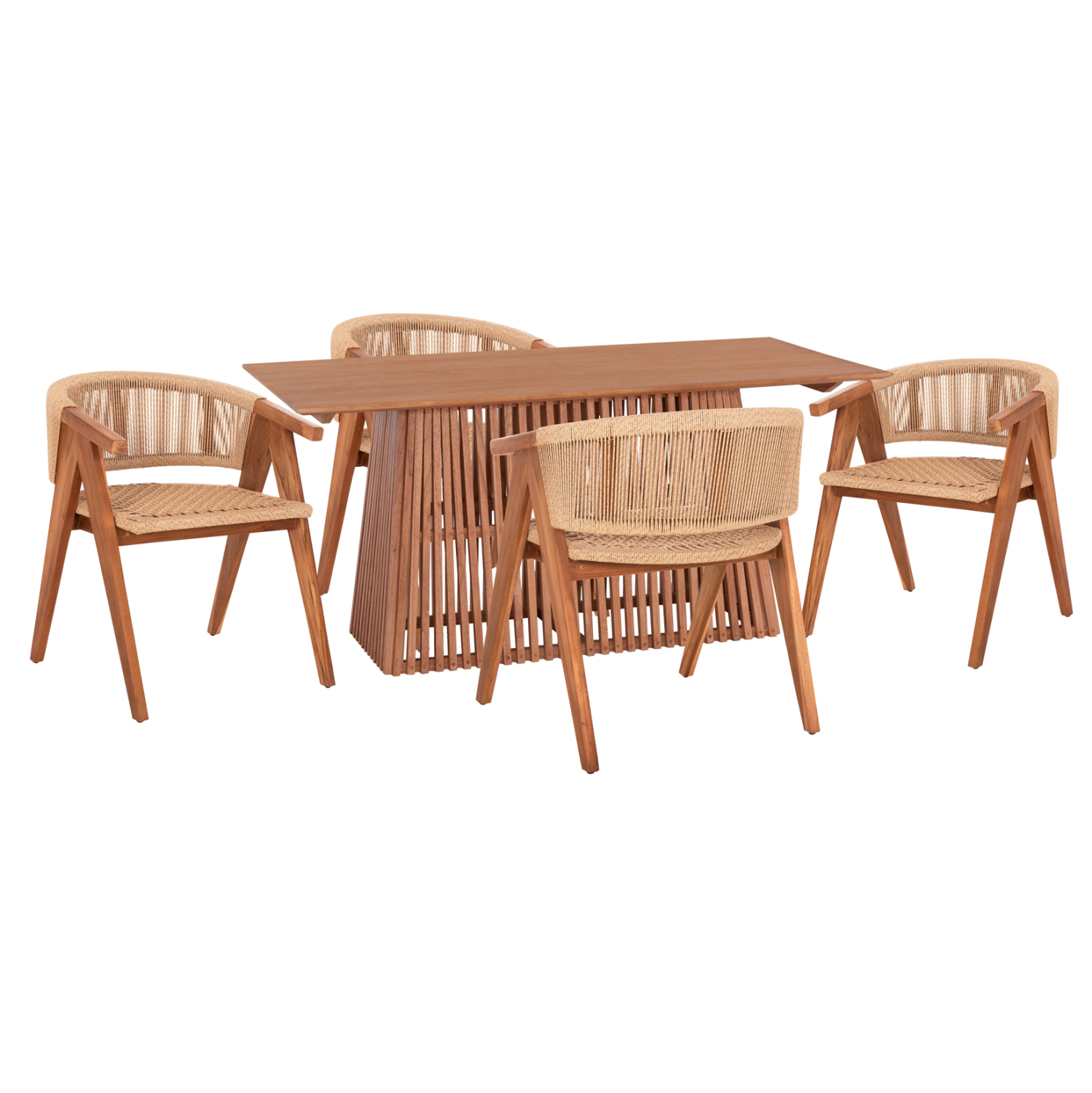 Intrahome ΣΕΤ ΤΡΑΠΕΖΑΡΙΑΣ 5ΤΜΧ SCASABLANCAINCASABLANCALTCASABLANCAIE-SOPHIE .03 ΟΡΘΟΓΩΝΙΟ ΤΡΑΠΕΖΙ & 4 ΚΑΡΕΚΛΕΣ intraho-0007961