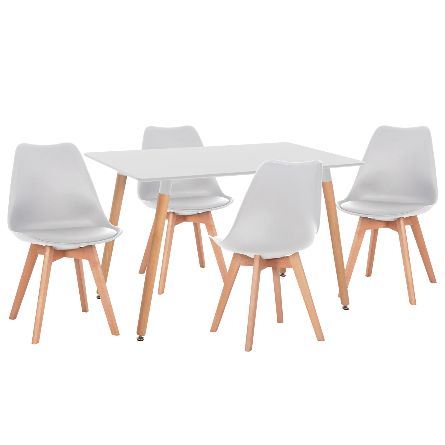 ΣΕΤ ΤΡΑΠΕΖΑΡΙΑΣ 5ΤΜΧ VEGAS HM21184 MDF TOP ΣΕ ΛΕΥΚΟ--ΠΟΔΙΑ ΟΞΙΑΣ