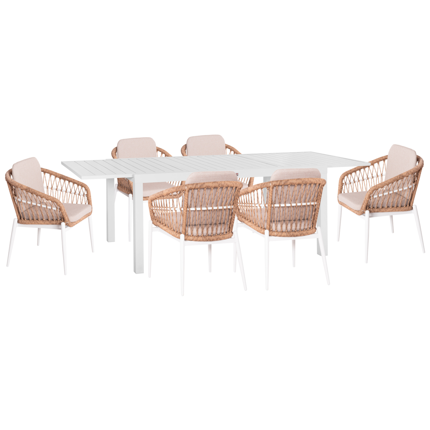 Intrahome ΣΕΤ ΤΡΑΠΕΖΑΡΙΑΣ ΕΞ.ΧΩΡΟΥ 7ΤΜΧ KRUM ΛΕΥΚΟ ΑΛΟΥΜΙΝΙΟ--P.E.LILONGWEKUCASABLANCALCASABLANCA_LUMPURERLEY intraho-0007056