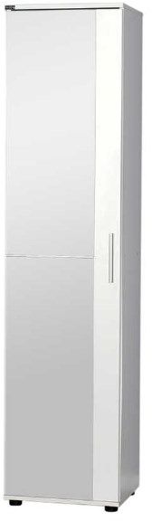 Lh-homefurniture Ντουλάπα με καθρέπτη και μεταλλικά στηρίγματα, Antre Λευκή 45x187x36cm AD_SHC-510-BB-1 Lh-homefurniture Ντουλάπα με καθρέπτη και μεταλλικά στηρίγματα, Antre Λευκή 45x187x36cm AD_SHC-510-BB-1