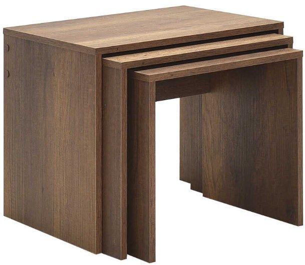 Lh-homefurniture Σετ τραπεζάκια Ζιγκον καρυδί Oslo 55x47x40cm AD_SHP-103-OO-1 Lh-homefurniture Σετ τραπεζάκια Ζιγκον καρυδί Oslo 55x47x40cm AD_SHP-103-OO-1