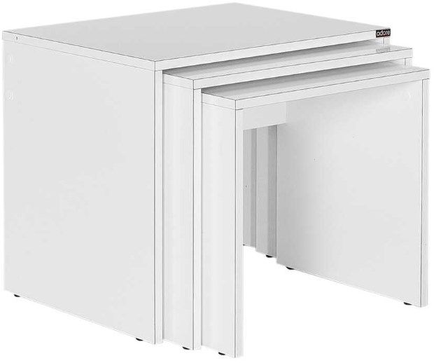 Lh-homefurniture Σετ τραπεζάκια Ζιγκον Λευκό High gloss 55x47x40cm AD_SHP-103-PP-1 Lh-homefurniture Σετ τραπεζάκια Ζιγκον Λευκό High gloss 55x47x40cm AD_SHP-103-PP-1