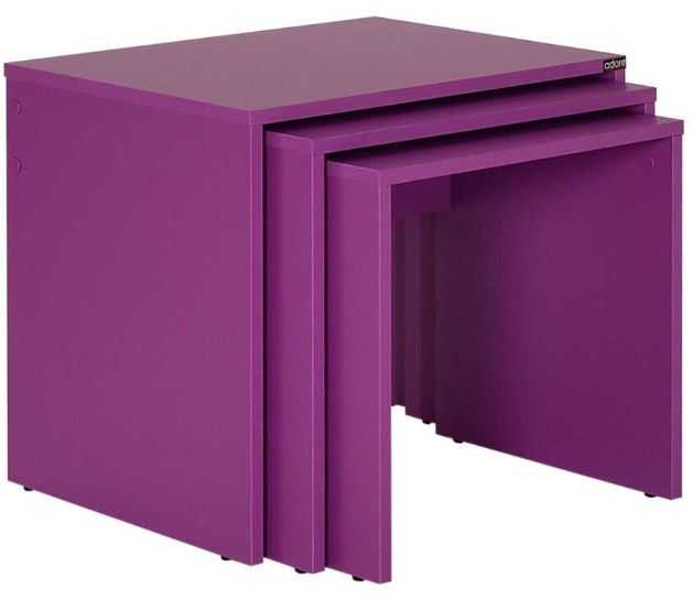 Lh-homefurniture Σετ τραπεζάκια Ζιγκον Μωβ 55x47x40cm AD_SHP-103-UU-1 Lh-homefurniture Σετ τραπεζάκια Ζιγκον Μωβ 55x47x40cm AD_SHP-103-UU-1
