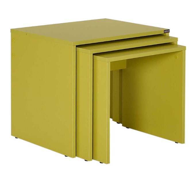 Lh-homefurniture Σετ τραπεζάκια Ζιγκον κιτρινοπράσινο 55x47x40cm AD_SHP-103-YY-1 Lh-homefurniture Σετ τραπεζάκια Ζιγκον κιτρινοπράσινο 55x47x40cm AD_SHP-103-YY-1
