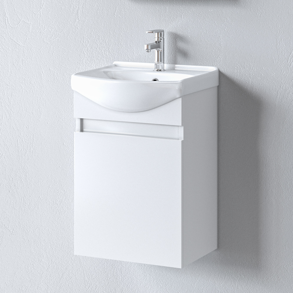 Πάγκος SIENA WHITE 45 S3BSI045GL0 45x31x60cm, Νιπτήρας 45x36cm S3BSI045GL0 Πάγκος SIENA WHITE 45 S3BSI045GL0 45x31x60cm, Νιπτήρας 45x36cm S3BSI045GL0