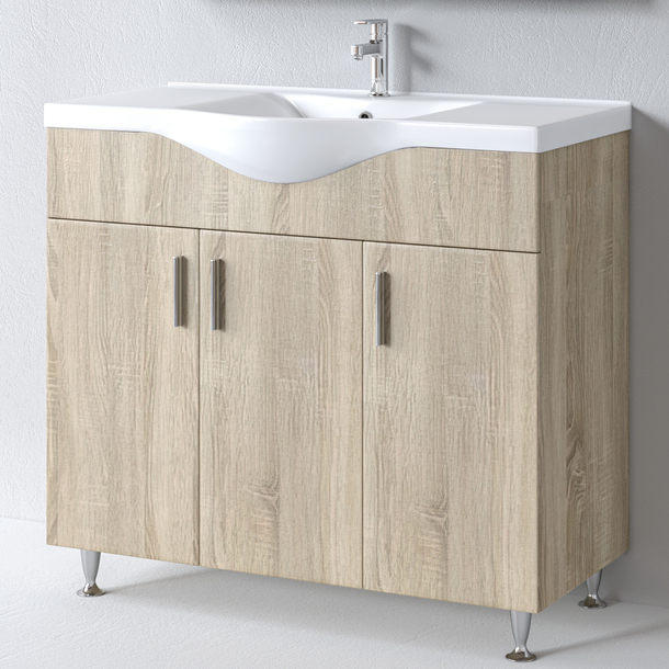 Πάγκος SIENA SONOMA 100 S3BSI100SN0 96x34x83cm, Νιπτήρας 100x46cm S3BSI100SN0 Πάγκος SIENA SONOMA 100 S3BSI100SN0 96x34x83cm, Νιπτήρας 100x46cm S3BSI100SN0