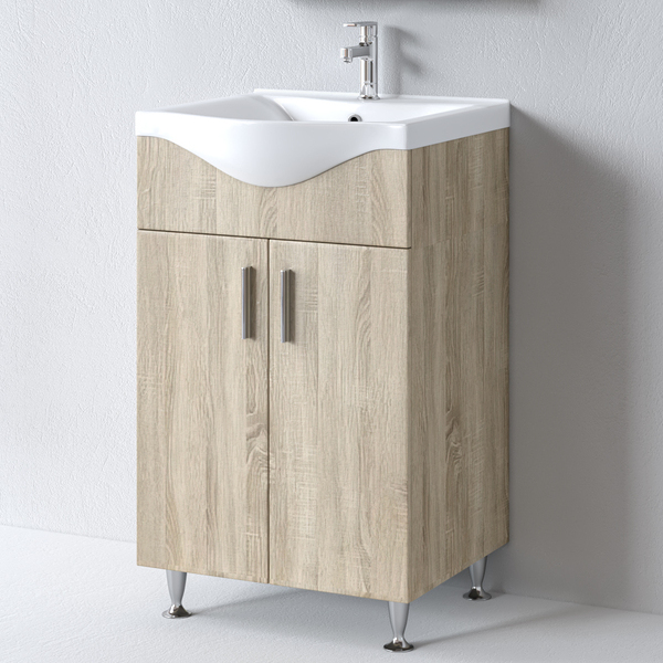 Πάγκος SIENA SONOMA 55 S3BSI055SN0 51x34x83cm, Νιπτήρας 55x46cm S3BSI055SN0 Πάγκος SIENA SONOMA 55 S3BSI055SN0 51x34x83cm, Νιπτήρας 55x46cm S3BSI055SN0
