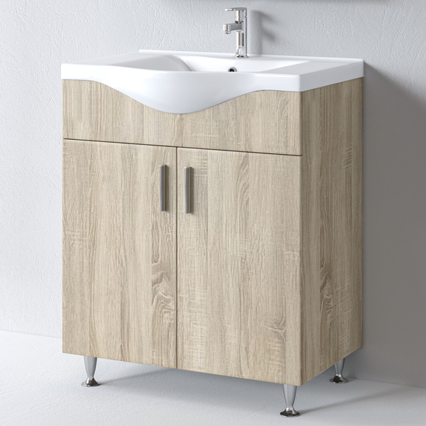 Πάγκος SIENA SONOMA 75 S3BSI075SN0 72x34x83cm, Νιπτήρας 75x46cm S3BSI075SN0 Πάγκος SIENA SONOMA 75 S3BSI075SN0 72x34x83cm, Νιπτήρας 75x46cm S3BSI075SN0