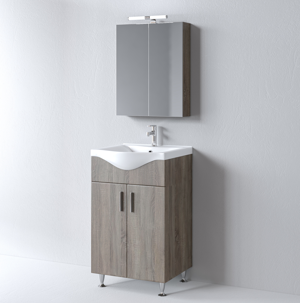 Σετ Έπιπλο Μπάνιου SIENA SONOMA DARK 55 9SSI055SD0W Πάγκο 51x34x83cm 9SSI055SD0W Σετ Έπιπλο Μπάνιου SIENA SONOMA DARK 55 9SSI055SD0W Πάγκο 51x34x83cm 9SSI055SD0W