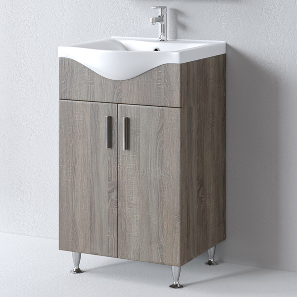 Πάγκος SIENA SONOMA DARK 55 S3BSI055SD0 51x34x83cm, Νιπτήρας 55x46cm S3BSI055SD0 Πάγκος SIENA SONOMA DARK 55 S3BSI055SD0 51x34x83cm, Νιπτήρας 55x46cm S3BSI055SD0
