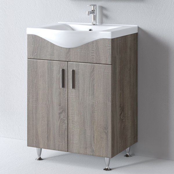 Πάγκος SIENA SONOMA DARK 65 S3BSI065SD0 61x34x83cm, Νιπτήρας 65x46cm S3BSI065SD0 Πάγκος SIENA SONOMA DARK 65 S3BSI065SD0 61x34x83cm, Νιπτήρας 65x46cm S3BSI065SD0