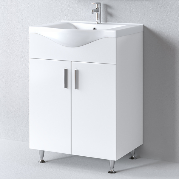 Πάγκος SIENA WHITE 65 S3BSI065GL0 61x34x83cm, Νιπτήρας 65x46cm S3BSI065GL0 Πάγκος SIENA WHITE 65 S3BSI065GL0 61x34x83cm, Νιπτήρας 65x46cm S3BSI065GL0