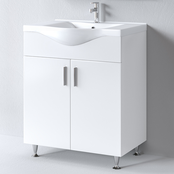 Πάγκος SIENA WHITE 75 S3BSI075GL0 72x34x83cm, Νιπτήρας 75x46cm S3BSI075GL0 Πάγκος SIENA WHITE 75 S3BSI075GL0 72x34x83cm, Νιπτήρας 75x46cm S3BSI075GL0