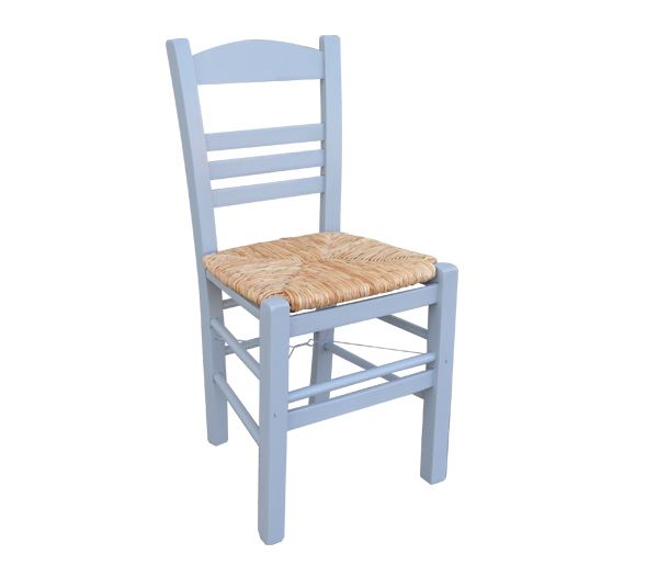 WOODWELL ΣΙΦΝΟΣ Καρέκλα Οξιά Βαφή Εμποτισμού Λάκα Γκρι, Κάθισμα Ψάθα 41x45x88cm Ρ969,Ε10