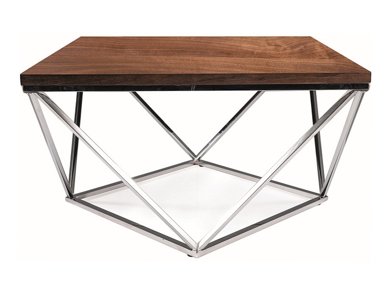 ŁAWA SILVER A ORZECH/SREBRNY 80X80 DIOMMI-80-3351