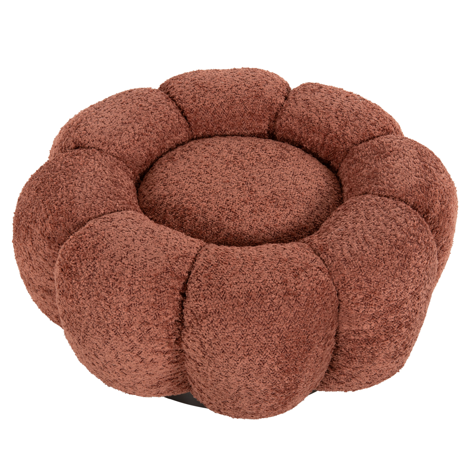 Intrahome ΣΚΑΜΠΟ ΣΤΡΟΓΓΥΛΟ KRIPP .02 ΡΟΖ ΜΠΟΥΚΛΕ-ΜΑΥΡΗ ΜΕΤΑΛΛΙΚΗ ΒΑΣΗ Φ60x31Υεκ. intraho-1621016