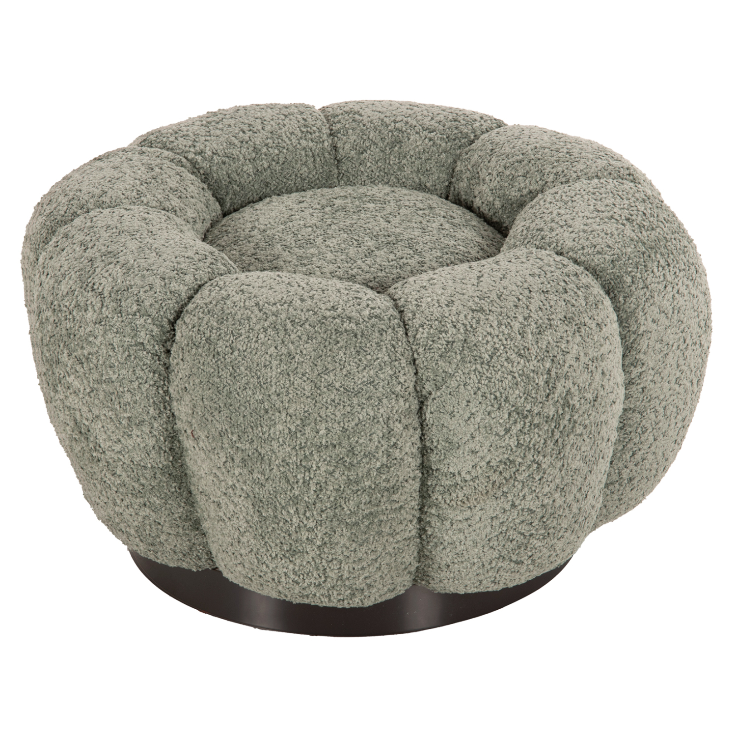 Intrahome ΣΚΑΜΠΟ ΣΤΡΟΓΓΥΛΟ KRIPP .05 ΦΥΣΤΙΚΙ ΜΠΟΥΚΛΕ-ΜΑΥΡΗ ΜΕΤΑΛΛΙΚΗ ΒΑΣΗ Φ60x31Υεκ. intraho-1621017