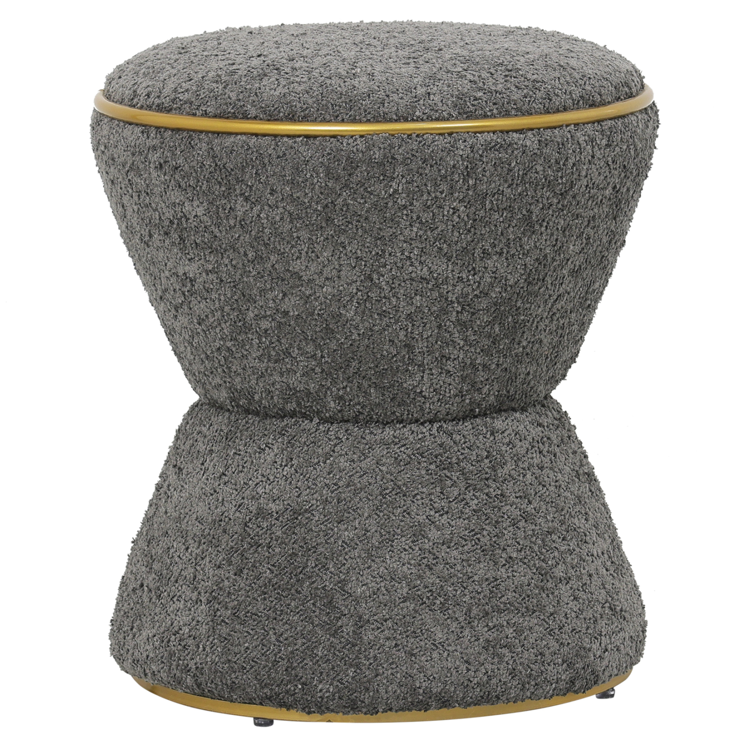 Intrahome ΣΚΑΜΠΟ ΣΤΡΟΓΓΥΛΟ LINNER .11 ΜΠΟΥΚΛΕ ΥΦΑΣΜΑ ΓΚΡΙ-ΧΡΥΣΗ ΛΕΠΤΟΜΕΡΕΙΑ Φ38,5x43Υ intraho-1621028